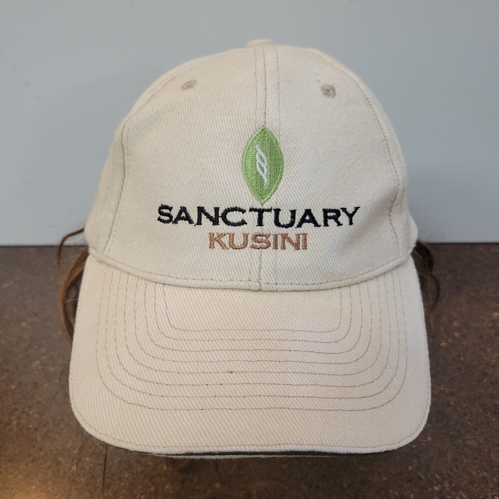 Sanctuary Kusini Baseball Cap Unisex Adult Beige Embroiderd Adjustable Strapback